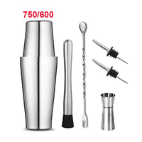 UPORS Boston Shaker Professional Stainless Steel Bartender Wine Cup Cocktail Mixer Martini Cocktail Shaker Bar Set Quick Pick Grocers