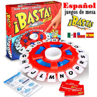 Spanish Basta Game Fast-paced Family Gathering Letter Toys For Adults Children Letters Learning Lengua española Juegos De Mesas Econic Blanks