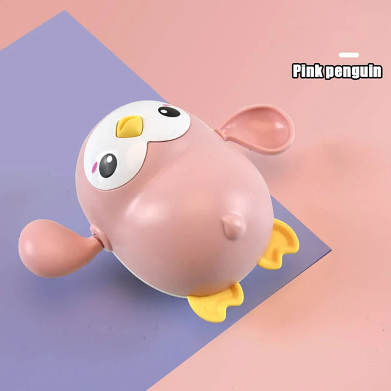 Baby Bath Toys Kids Swimming Clockwork Dolls Play Water Fun Bathing Cute Funny Children Bathroom Shower Bathtub Animals Toy Econic Blanks