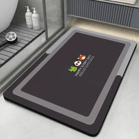 Diatomaceous Earth Bath Mat Bathroom Rug Absorbent Non-slip Floor Foot Mats Quick Dry Shower Carpet Toilet Pad Doormat Washable Quick Pick Grocers