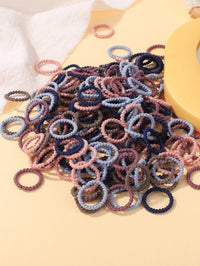 100pcs Toddler Kids Colorful Rubber Band Set 2cm High Elastic Thumb Rings That Don't Hurt Hair Baby Scrunchies Small Thread Purest Peak