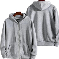 Zipper Hoodies Autumn Winter Men's New Long Sleeve Hooded Sweatshirt Fashion Casual Male Outfit Sportwear Loose Fit Clothes Quick Pick Grocers