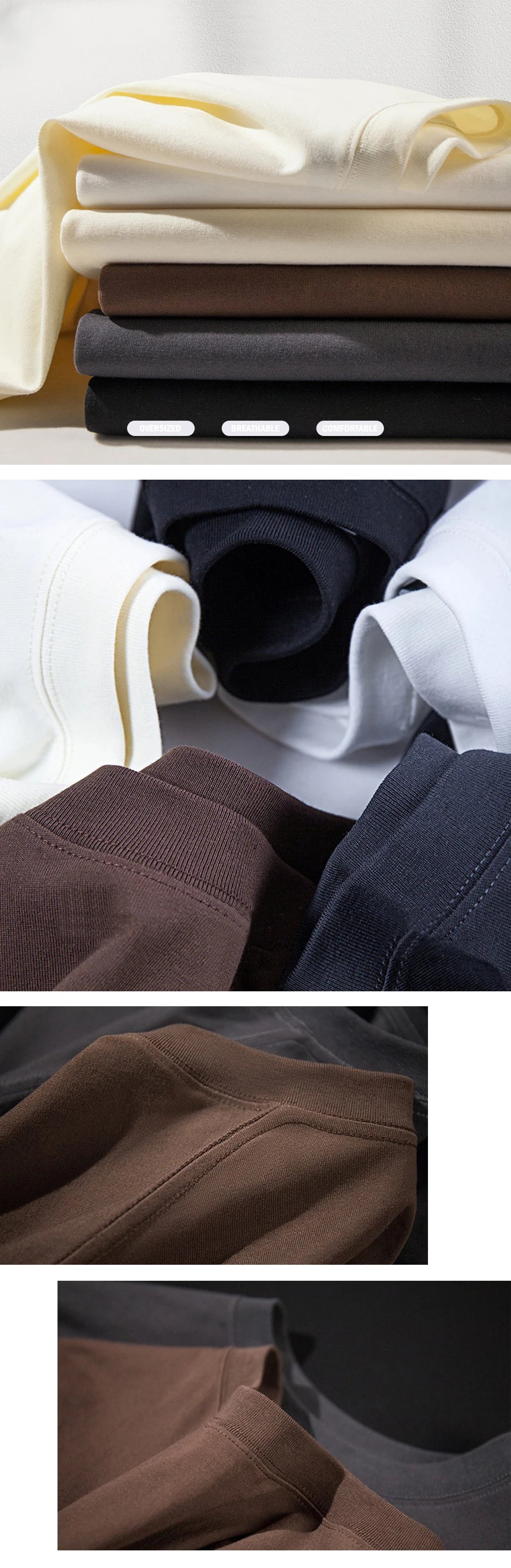 WAVLATII Women New Oversized T shirts Female 260 GSM White Casual Streetwear Tees Unisex Solid Korean Cool Tops for Young WT2560 Quick Pick Grocers