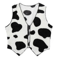 Black White Cowboy Cowgirl Costume Kids Halloween Party Fancy Dress Up Clothes Sleeveless Plush Cardigan Vest Waistcoat Tops Quick Pick Grocers