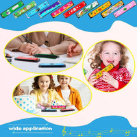 1pc/2/4pcs Children Wooden Harmonica Musical Instrument Toys Music Teaching Aids Puzzle Early Education Kindergarten Beginners Econic Blanks