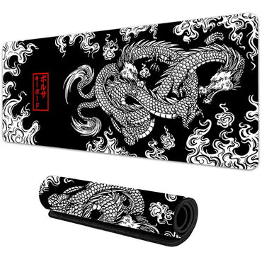 Japanese Dragon Large Gaming Mousepad Keyboard Gamer Mouse Pad on The Table Speed Desk Mat Anime Mouse Mats ，Dragon pattern Quick Pick Grocers