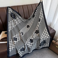 90*90Cm Square Scarf Twill Silk Feeling Women Head Shawls and Wraps Luxury Hair Tree Print Neck Scarves Hijab Bandana Pashmina Econic Blanks
