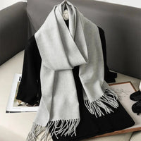 62Color Solid Women Winter Scarf Warm Thicken Cashmere Shawl Outdoor Fashion Luxury Tassels Pashmina Lady Wrap Windproof Scarves Econic Blanks