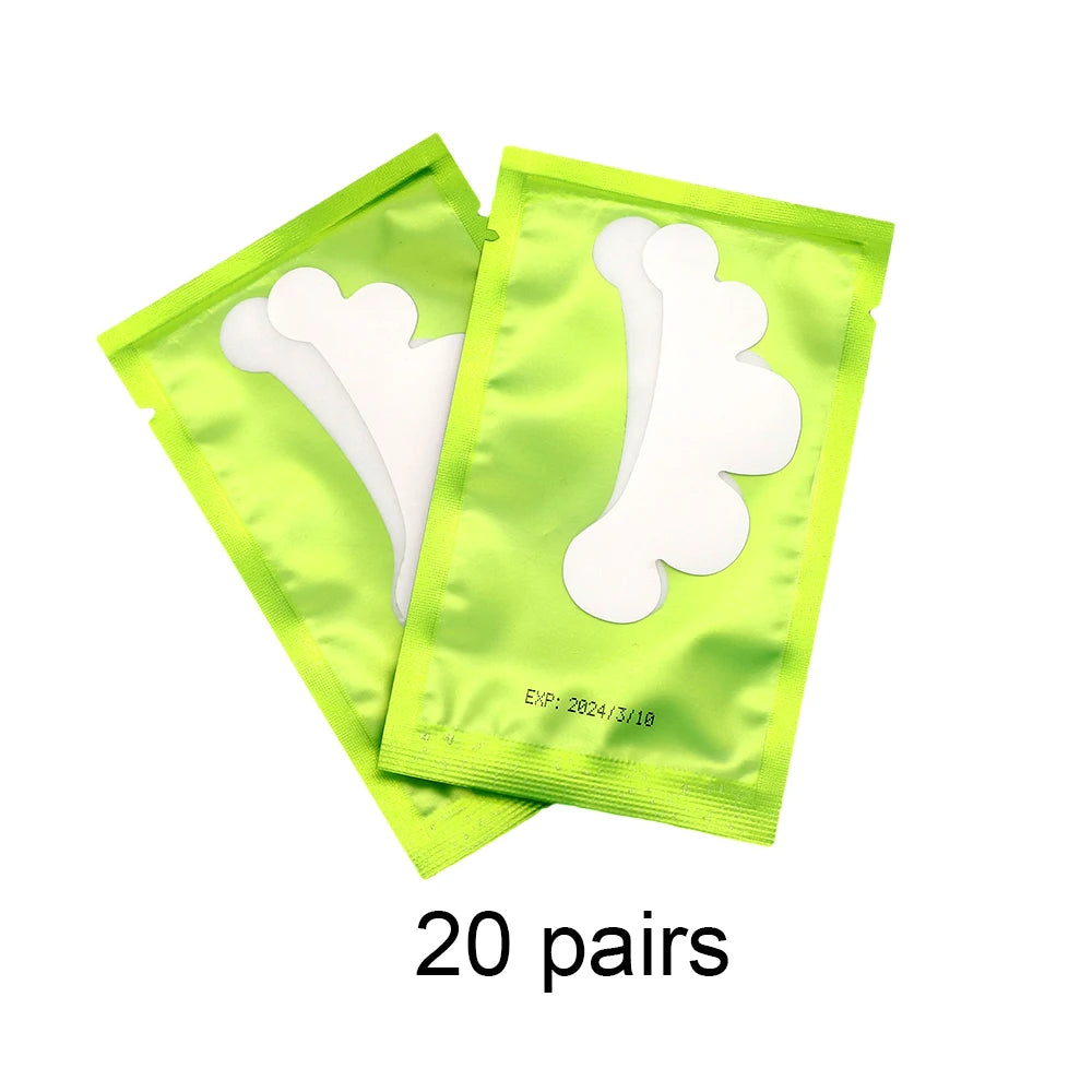 20/50Pairs Lash Extension Eye Stickers Hydrogel Patches Grafting Eyelashe Under Eye Pads Eyelashes Extension Lashes Tools Makeup Quick Pick Grocers