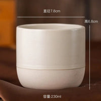 100ml 180ml 230ml Coffee Mug Vintage Ceramics Tea Cup Japanese-style Cafes Drinkware Stoneware Espresso for Restaurants Hotels Quick Pick Grocers