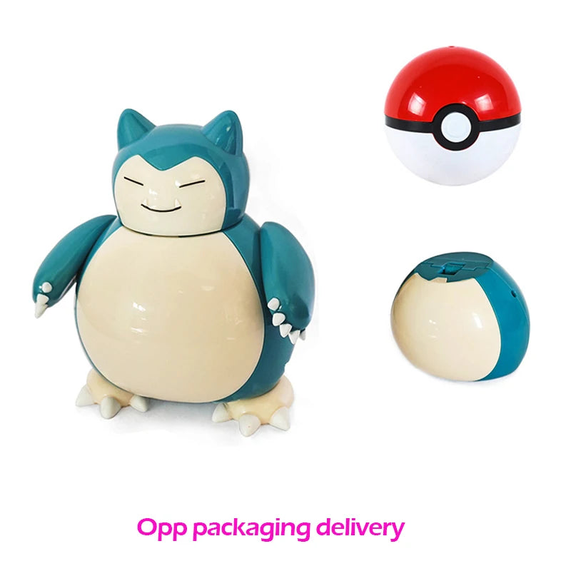Figure Pokemon Pokeball transform Pikachu Charizard Venusaur Blastoise Mewtwo Gyarados Solgaleo Lunala Eevee poke ball toy gift Quick Pick Grocers