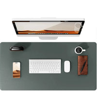 Large Mouse Pad,Office Desk Mat, Leather Desk Pad Protector, Non-Slip PU Leather Desk Blotter, Laptop Desk Pad Econic Blanks