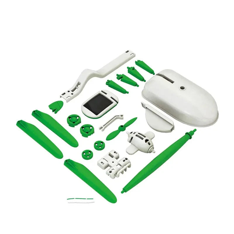 6-in-1 Solar Robot Kit – DIY Educational Science Toy for Kids | Build Car, Ship, Windmill, Fan & More Econic Blanks