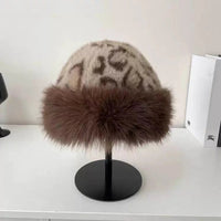 New Fluffy Fur Women's Winter Hat Winter Snow Ski Cap Female Faux Fur Thick Warm Windproof Hat Russian Hat Mink Fisherman's Hat Purest Peak