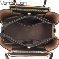 2024 Luxury Women Designer 3 Layers Shoulder Crossbody Sac Ladies Large Capacity Leather Handbags Shopper Brand Messenger Totes Quick Pick Grocers