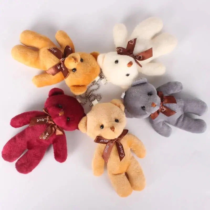 12pcs Mini Teddy Bear Plush Toys – Soft Keychain & Party Gift Dolls Econic Blanks