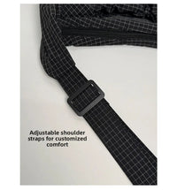 Korean Nylon Shoulder Bags Fashion Simple Plaid Zipper Tote Drawstring Pleated Cloud Bags New Commuter Crossbody Shoulder Bag Quick Pick Grocers