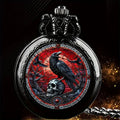 Colorful Pattern Medium Pocket Watch Retro Flip Decoration Necklace Watch Personalized Trend Male and Female Student Quartz Quick Pick Grocers