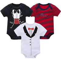 3/6 pcs a lot Baby Girls Clothes  pour nouveaux Cotton Short Sleeve Girl Bodysuit 0-12 Months Newborn Boys Clothing Toddler Econic Blanks