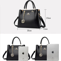 2024 Luxury Women Designer 3 Layers Shoulder Crossbody Sac Ladies Large Capacity Leather Handbags Shopper Brand Messenger Totes Quick Pick Grocers