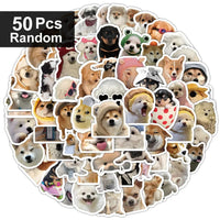 10/100/1000Pcs Funny Dog Stickers Cartoon Cute Decals Toy Guitar Phone Bicycle Laptop Notebook Luggage Car Graffiti Kids Sticker Quick Pick Grocers