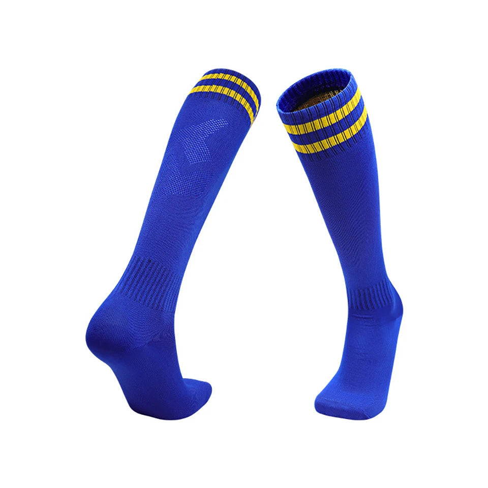 Loogdeel Football Socks Long Tube Knee Cotton Adults Children Legging Stockings Non-slip Soccer Baseball Running Sports Socks Quick Pick Grocers