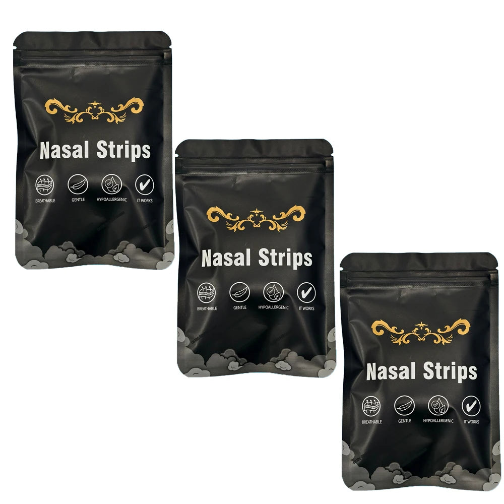 30/90/150PCS Enhanced Adhesion Sports Nasal Strips Breathable Comfortable Design Sleep Aid Non-Invasive Anti Snoring Nose Patch Quick Pick Grocers