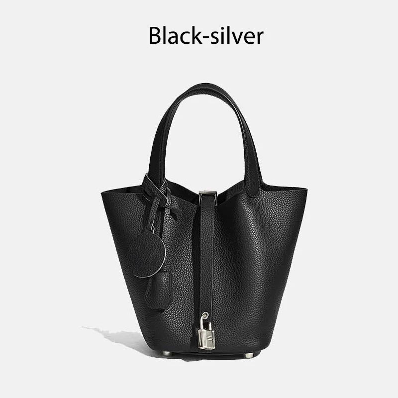 MENDY Women Bags Handbags Bucket Bag Real Leathe Fashion Tote Bag Genuine Leather Luxury Desginer Big Size Large Lady Hand Bags Quick Pick Grocers