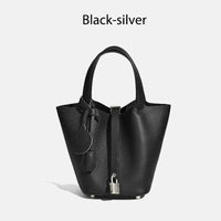 MENDY Women Bags Handbags Bucket Bag Real Leathe Fashion Tote Bag Genuine Leather Luxury Desginer Big Size Large Lady Hand Bags Quick Pick Grocers