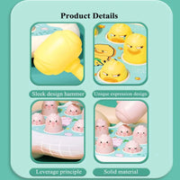 Duck/Frog/Pig Baby Toy Montessori Learning Game Educational Puzzle Gift for 12 24 Months Toddler Boy/Girl with Hammer Quick Pick Grocers