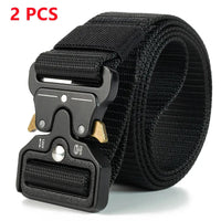 Genuine Tactical Belt Quick Release Outdoor Military Belt Soft Real Nylon Sports Accessories Men And Women Black Belt Quick Pick Grocers
