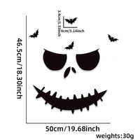 Halloween decoration room door stickers window decor skeleton hand pumpkin DIY devil witch hat glass window stickers ghost Econic Blanks