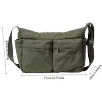 Casual Multi-pocket Messenger Bags for Women Fashion Nylon Shoulder Bag Ladies Large Handbags Female Travel Shopping Tote Purse Quick Pick Grocers