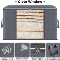 Large Capacity Clothes Storage Bag Foldable Blanket Storage Containers for Organizing Bedroom Closet Econic Blanks