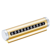 Car Temporary Parking Number Plate Black/Silver/Blue Aluminium Alloy Material Roller Adjustable Car Parking Plate Car Supplies