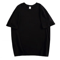 100% Cotton Five Half Sleeve Men's Women Summer T-shirt Loose Short-sleeved Casual Basic Shirt O Neck Solid Color Tops Quick Pick Grocers