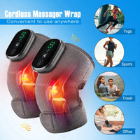 Eletric Heating Knee Massage Device Vibration Knee Pads for Shoulder Elbow Joint Warm Massage Thermal Knee Pad Blood Circulation Quick Pick Grocers
