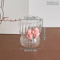 Glasses Cup Transparent Water Bottle Tumbler Whiskey Glass Drinkware Coffee Milk Juice Mug Cup Kitchen Accessory Stripe Cups 텀블러 Quick Pick Grocers