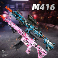 M416 Gun Toy Outdoor Electric Blaster Shooting Sport Gel Bullet Shoot Summer Water Ball Toys For Interactive Parent Child Game Econic Blanks