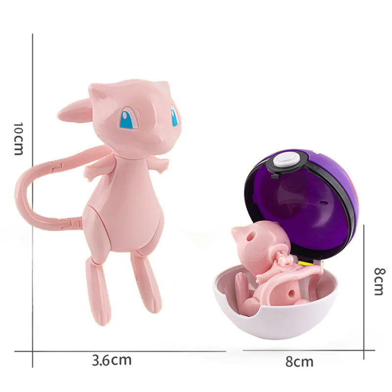 Pokemon Figures Toys Pocket Monsters Ball Model Pikachu Gengar Pokeball Dragonite Snorlax Pokeball Action Figures Toy Quick Pick Grocers