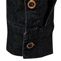 AIOPESON Brand Elastic Cotton Denim Shirt Men Long Sleeve Quality Cowboy Shirts for Men Casual Slim Fit Mens Designer Clothing Quick Pick Grocers