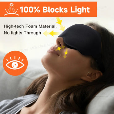 3D Sleeping Mask Block Out Light Sleep Mask For Eyes Soft Sleeping Aid Eye Mask for Travel Eyeshade Night Breathable Slaapmasker Quick Pick Grocers