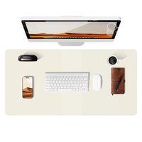 Large Mouse Pad,Office Desk Mat, Leather Desk Pad Protector, Non-Slip PU Leather Desk Blotter, Laptop Desk Pad Econic Blanks