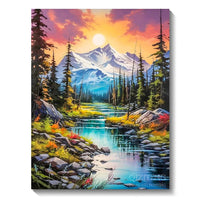 5D Diamond Art Painting Aurora Landscape Mosaic Embroidery Cross Stitch Kit Full Round Rhinestone Diy Wall Home Decor Gift Econic Blanks