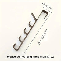 1pc Bedroom Door Hanger Clothes Hanging Rack Over The Door Plastic Home Storage Organization Hooks, Purse Holder For Bags Rails Econic Blanks