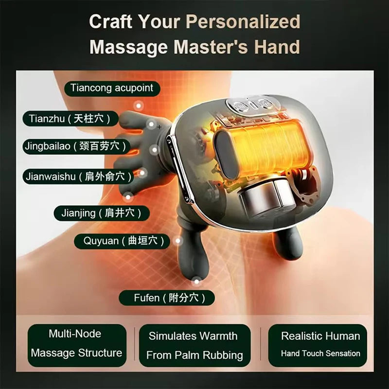 2025 Bionic Neck Shoulder Massager N7 Kneading Massager Shawl 3-Level Modes Neck Cervical Waist Leg Body Muscles Massage Pillow Purest Peak