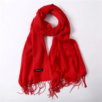 Fashion Solid Scarf Women Cashmere Soft Winter Warm Scarves Hijab Female Long Headband Shawl Wraps Bandana Foulard 2022 Echarpe Quick Pick Grocers