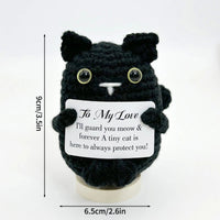 Crochet Positive Energy Doll Pocket Hug Mother's Day Gifts 2026 Handmade Knitted Ornament Handmade Crochet Doll Graduation Gifts Quick Pick Grocers