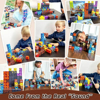 Magnetic Building Blocks Mine World Magnet Cube Set for Boy Girl Kid Age 3+ DIY Model Children Stem STEM Sensory Toy Gift Econic Blanks