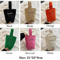 Casual Handbags Canvas Shoulder Crossbody Bags Large Capacity Shopper Bag  Letters Shoulder Crossbody Bags Purse Econic Blanks